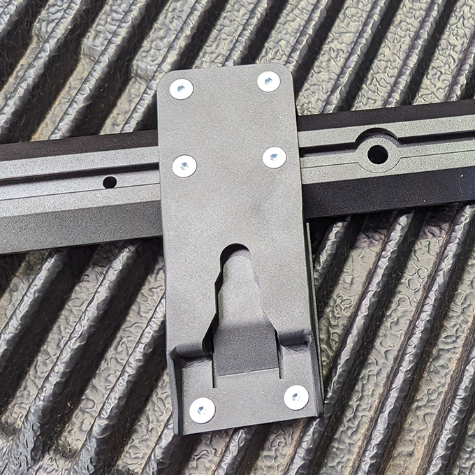 KUFU Catch-and-Click mounting bracket used with each drawer