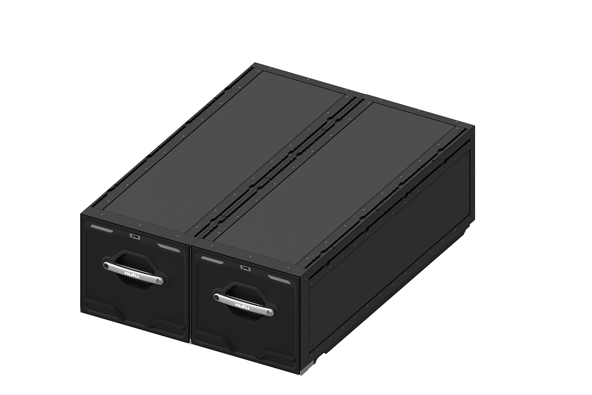 KUFU Drawer System 18" Two Drawer - 5' Bed Truck (Universal)