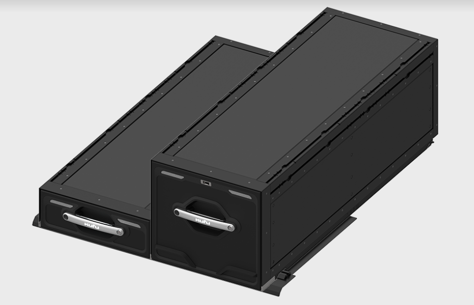 KUFU Drawer System 7" / 18" Two Drawer - Jeep Gladiator